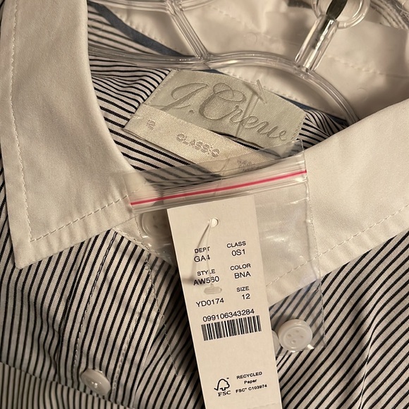 J.Crew Classic-fit crisp cotton poplin shirtdress AW560 - Picture 3 of 9